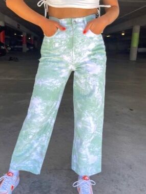 Shekou All Tied Up Tie Dye Jeans Sz X-Small